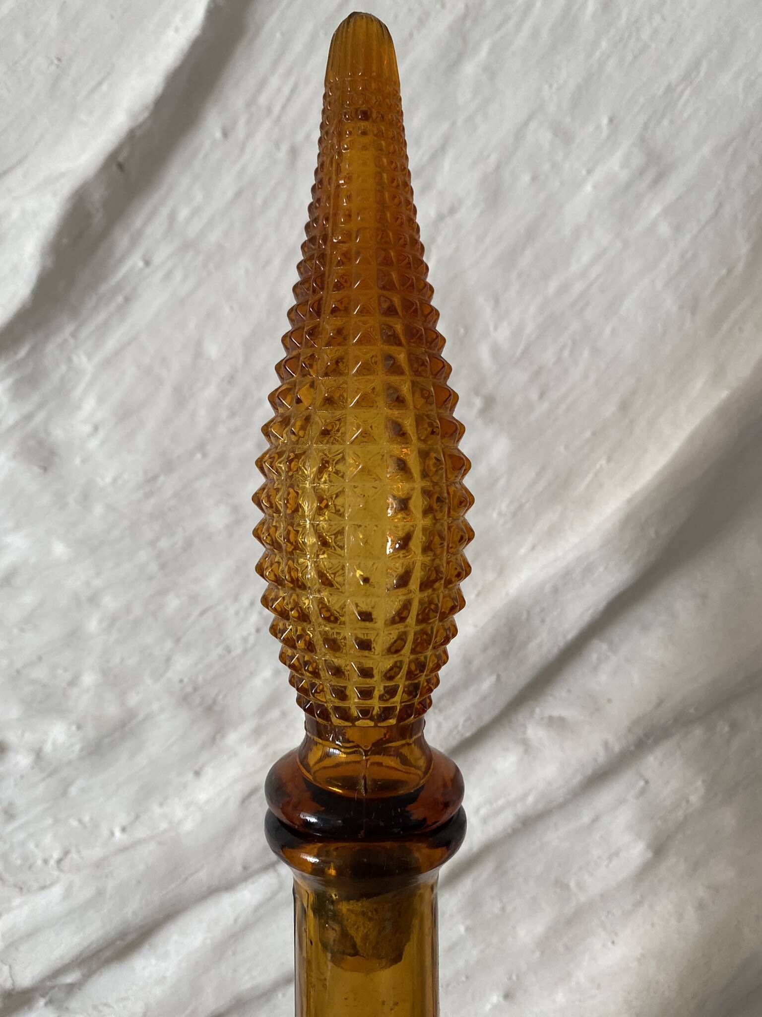 Amber Empoli carafe, Italian carafe from the 60s-70s.