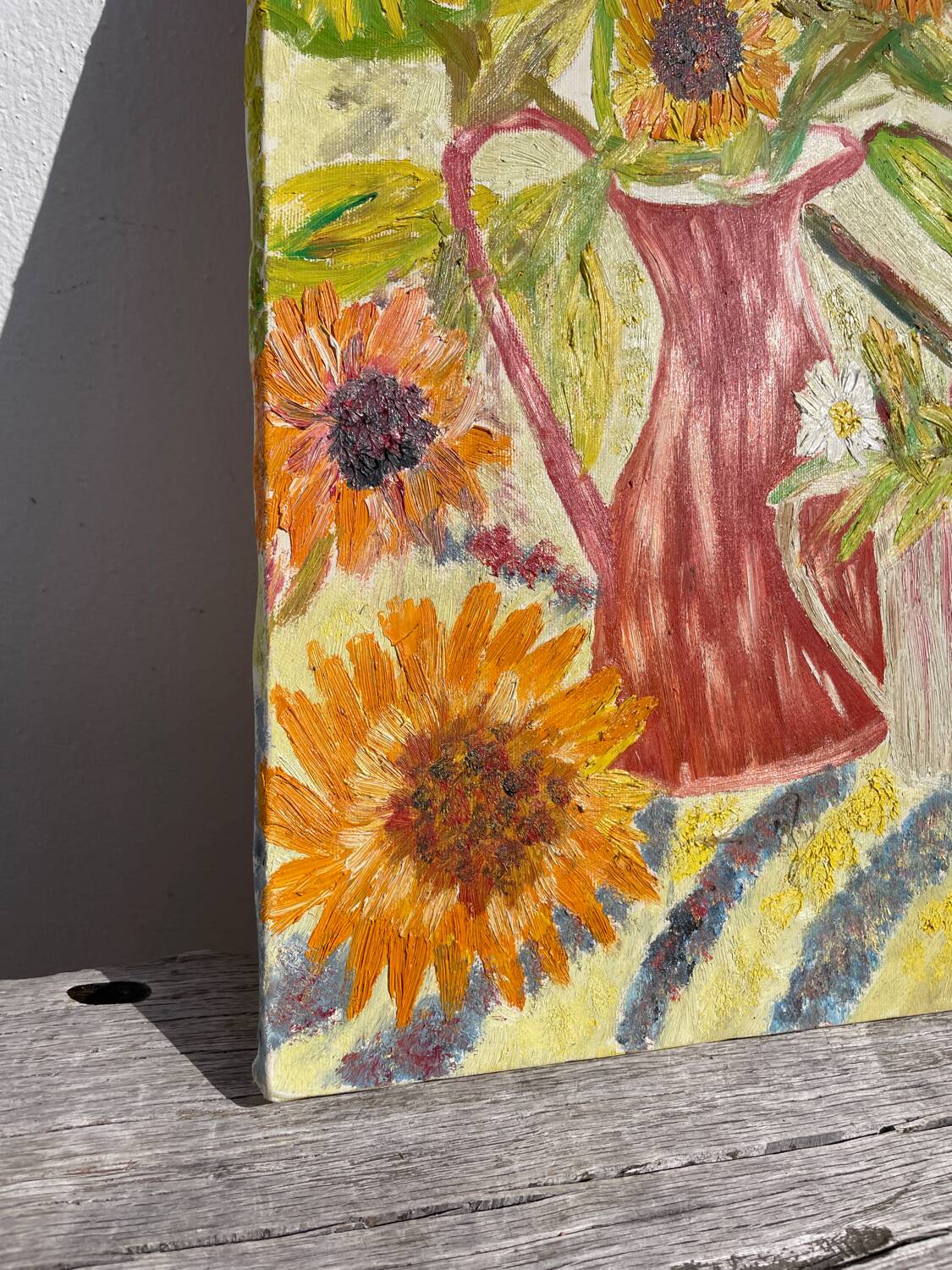 Tableau bouquet de fleurs tournesol