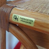 2 rattan rattan banbou bedside tables with vintage drawer