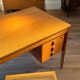 Bureau scandinave vintage en chêne doré "Jonas"