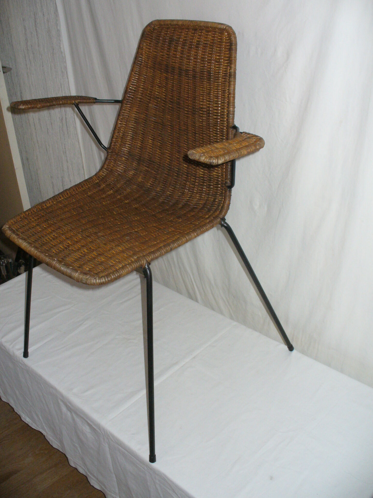 Gian Franco Legler rattan chair from the 50s