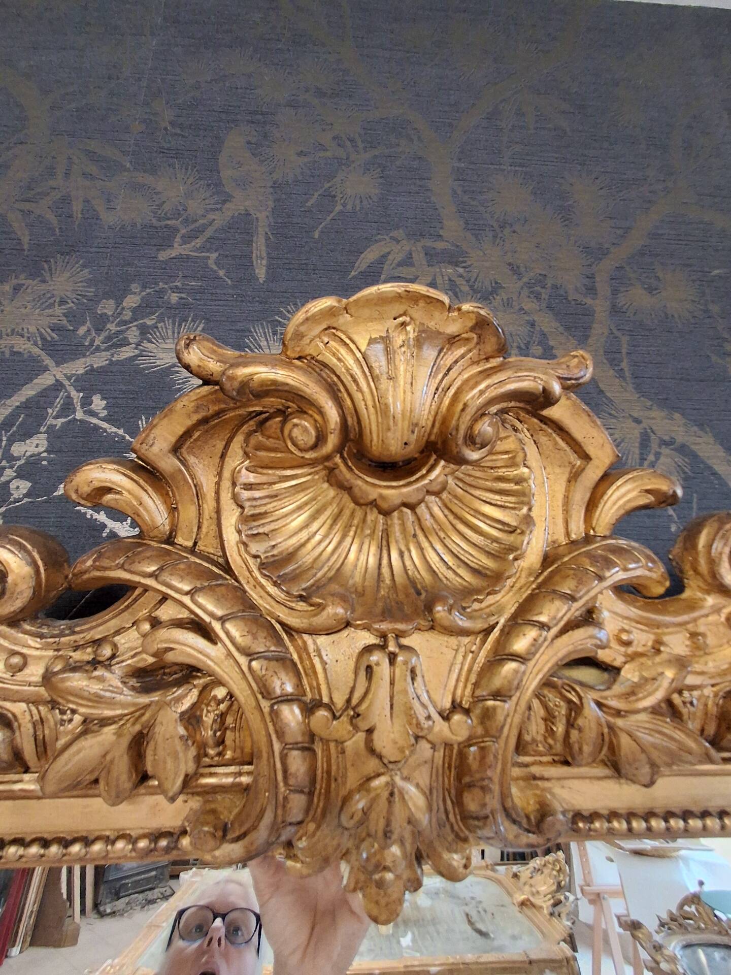 Miroir époque XIX 189 x 121 /123