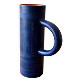 Blue ceramic vase – Vallauris, 20th century