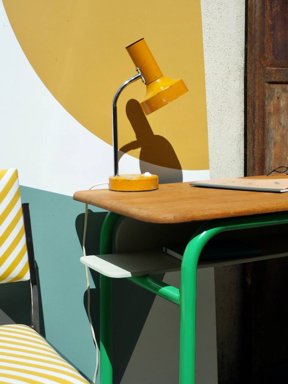 Bureau double d'école revisité