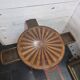 Bouillotte table in marquetry, signed Pagny Fils, Paris, early 20th century