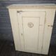 Vintage wooden pantry, old kitchen furniture