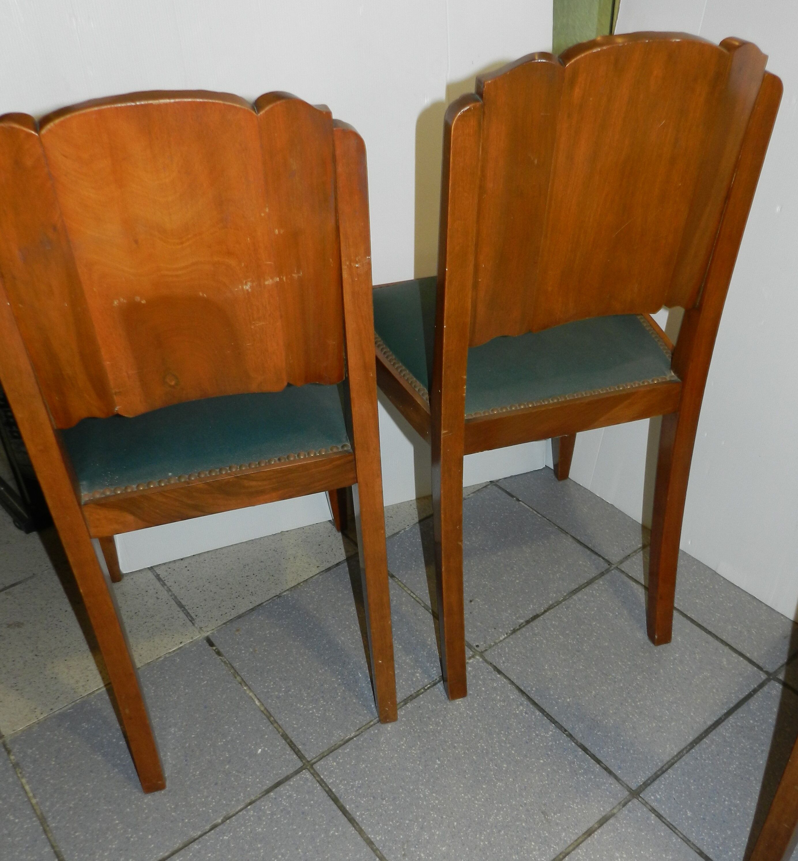 Lot de 4 chaises des années 50
