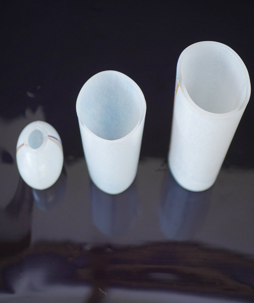 Glass vases by Vallien for Kosta Boda, set of 3