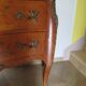 Louis XV commode - 2 drawers - floral marquetry - bronze ornament - 1950