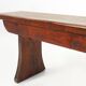 Banc rustique français en chêne brun, vers 1900