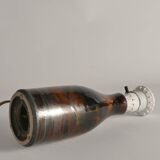 Brown Stoneware Table Lamp by Carl-Harry Stålhane, Designhuset, Sweden 1960s