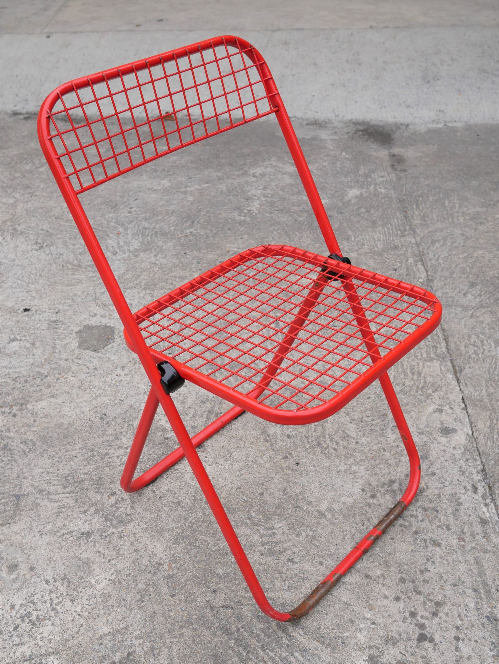 Metal folding chair by Talin editions, years 70