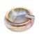 Small alabaster ashtray with brass fittings, Italy, 1970s.