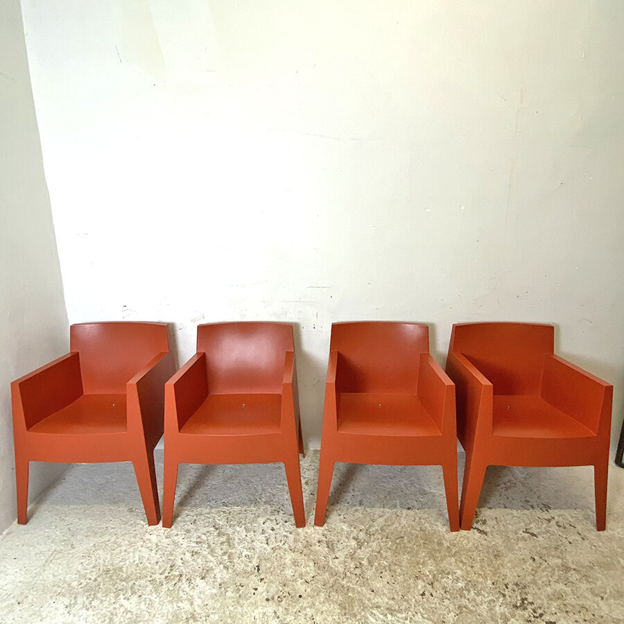 Set of 8 Toy chairs by philippe starck for Driade made in italy
