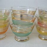 Set of 9 vintage dessert cups