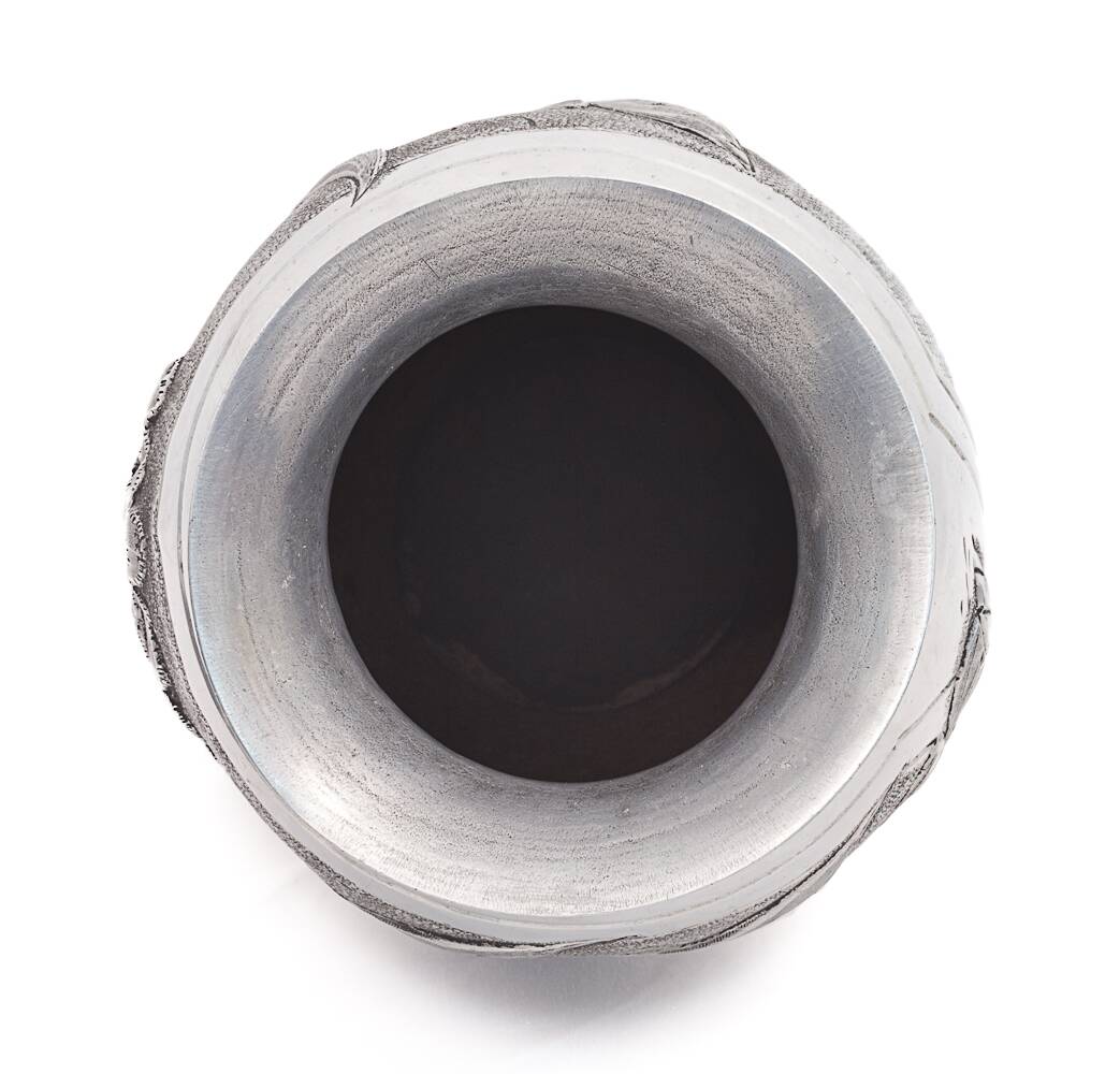 Art Nouveau pewter vase