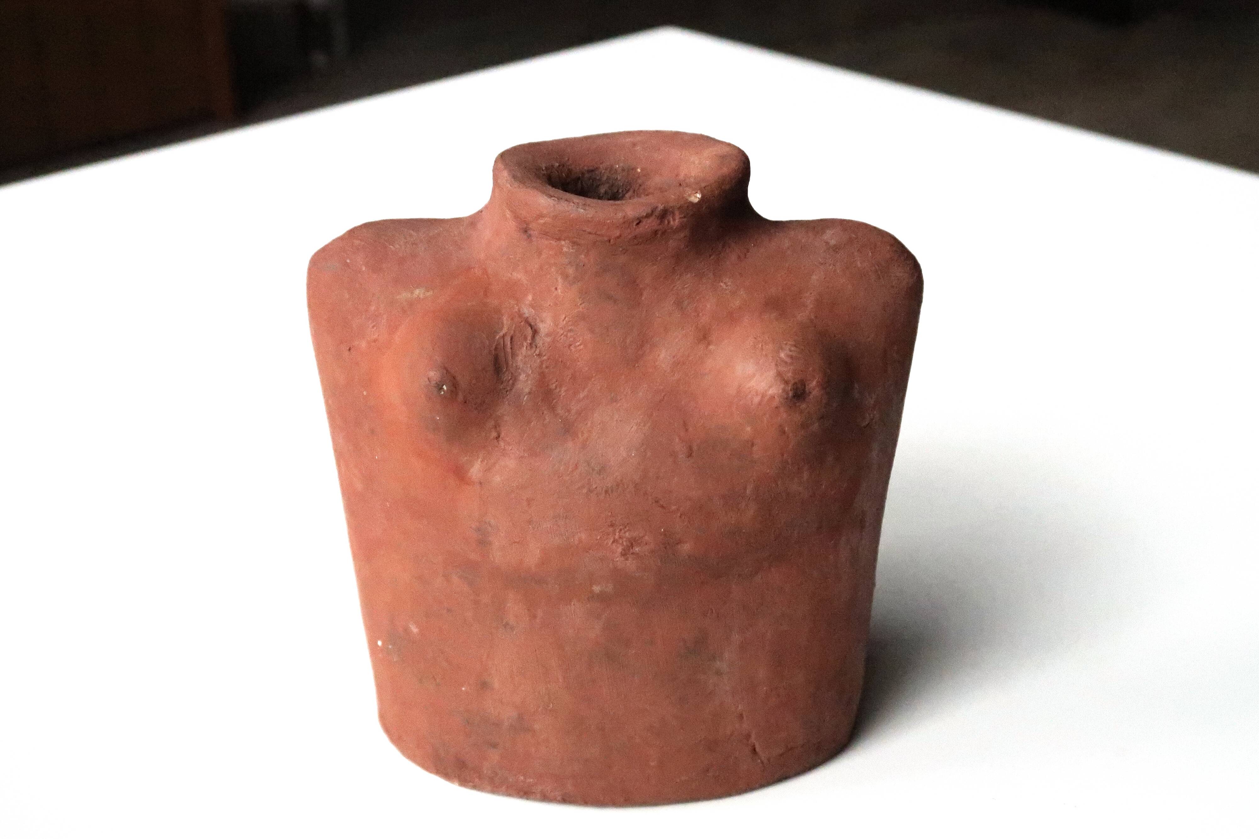 Mexican terracotta bust, 70s