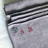 Hemp harvest tablecloth tinged with lilac