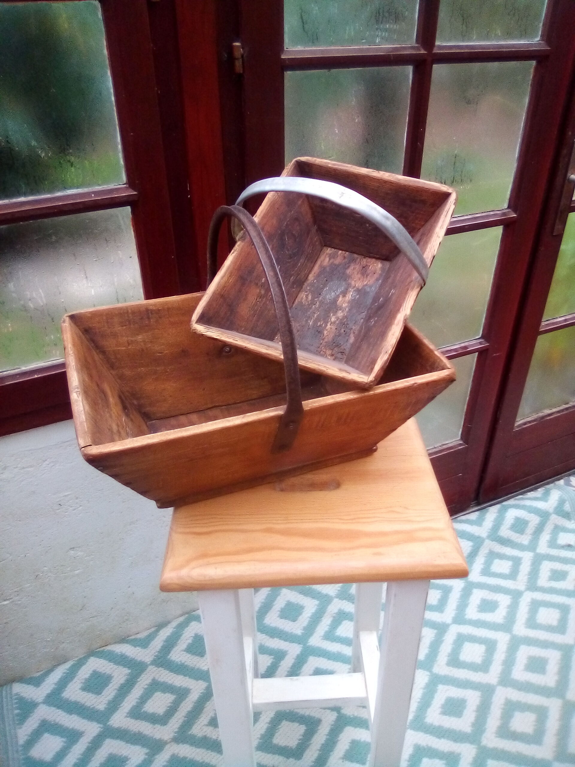 Wooden harvest basket