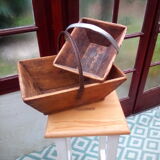 Wooden harvest basket