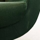 Vintage Mid Century Clubchairs - Cocktail Chairs in dark green fabrics 60s