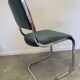 Pair of chrome blue chairs  70