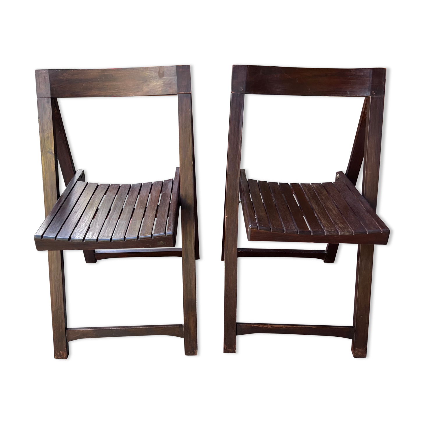Pair of folding chairs from the 60s