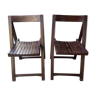 Pair of folding chairs from the 60s