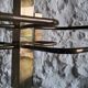Lustre vintage Sciolari 5 feux par Boulanger 1970