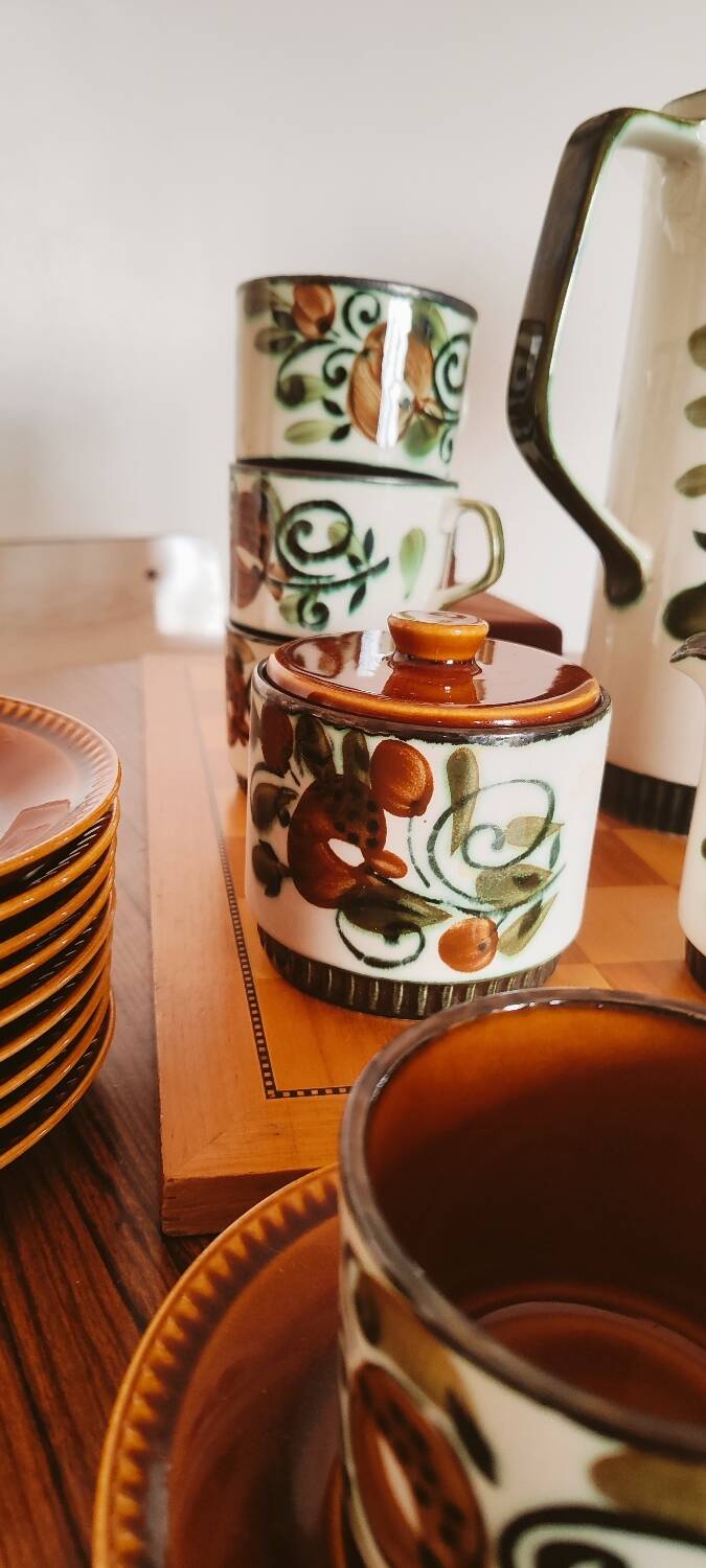 Coffee service Boch la Louvière Argenteuil made in Belgium