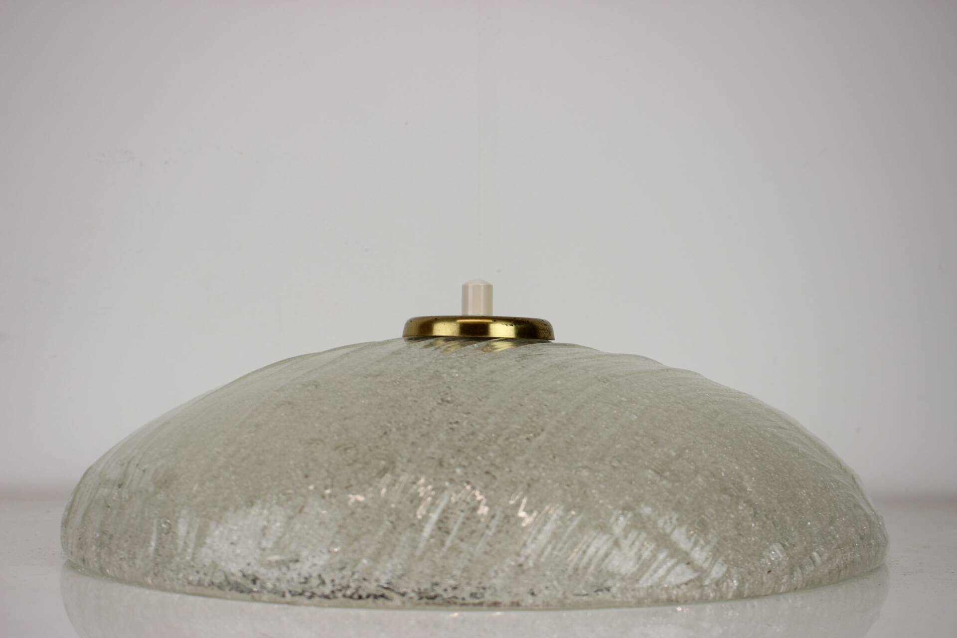 All Glass Table Lamp by Valasske Mezirici, 1960s, Czechoslovakia