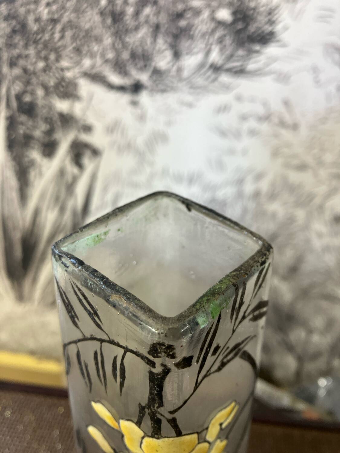 Pair of Flower Vases Signed Jem (legras)