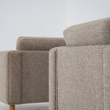Rare pair of GE300 armchairs by Hans J. Wegner