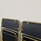 Pair of vintage 1950s Lafuma black folding chairs