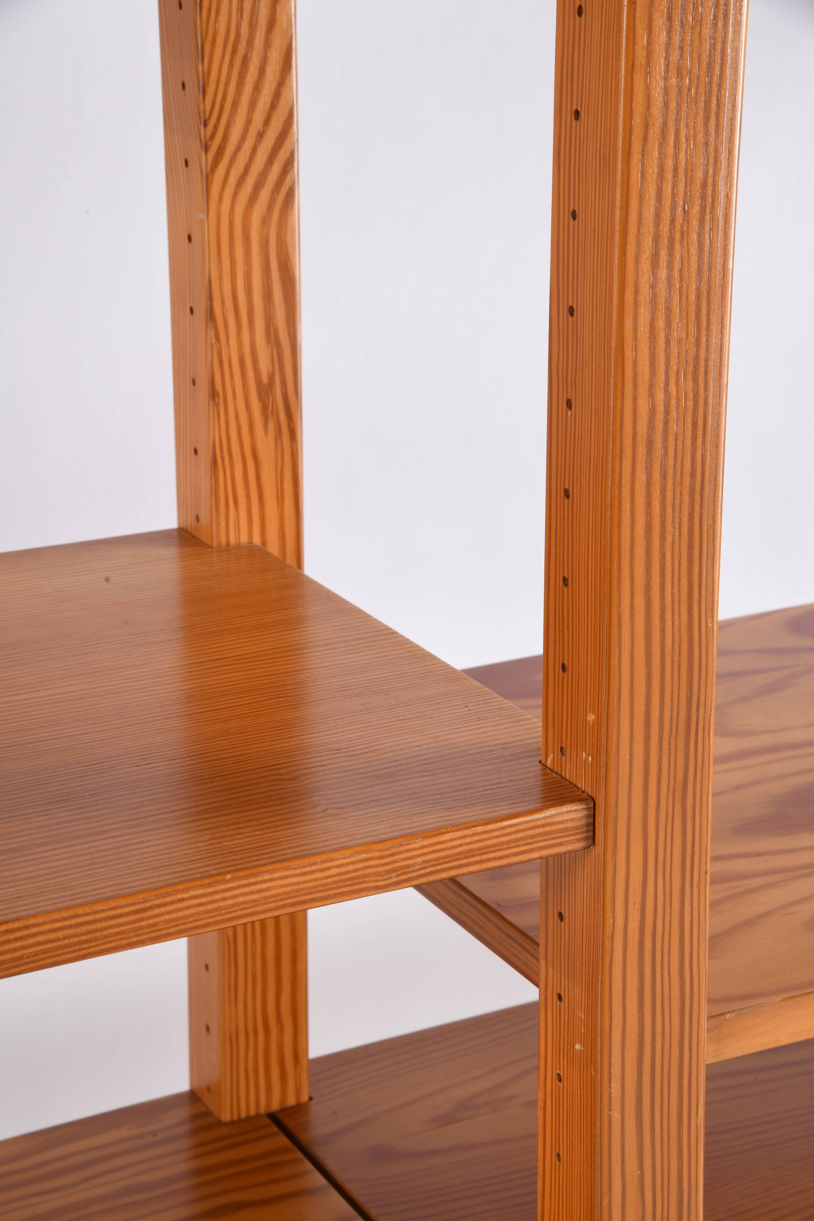 Pine bookshelf library