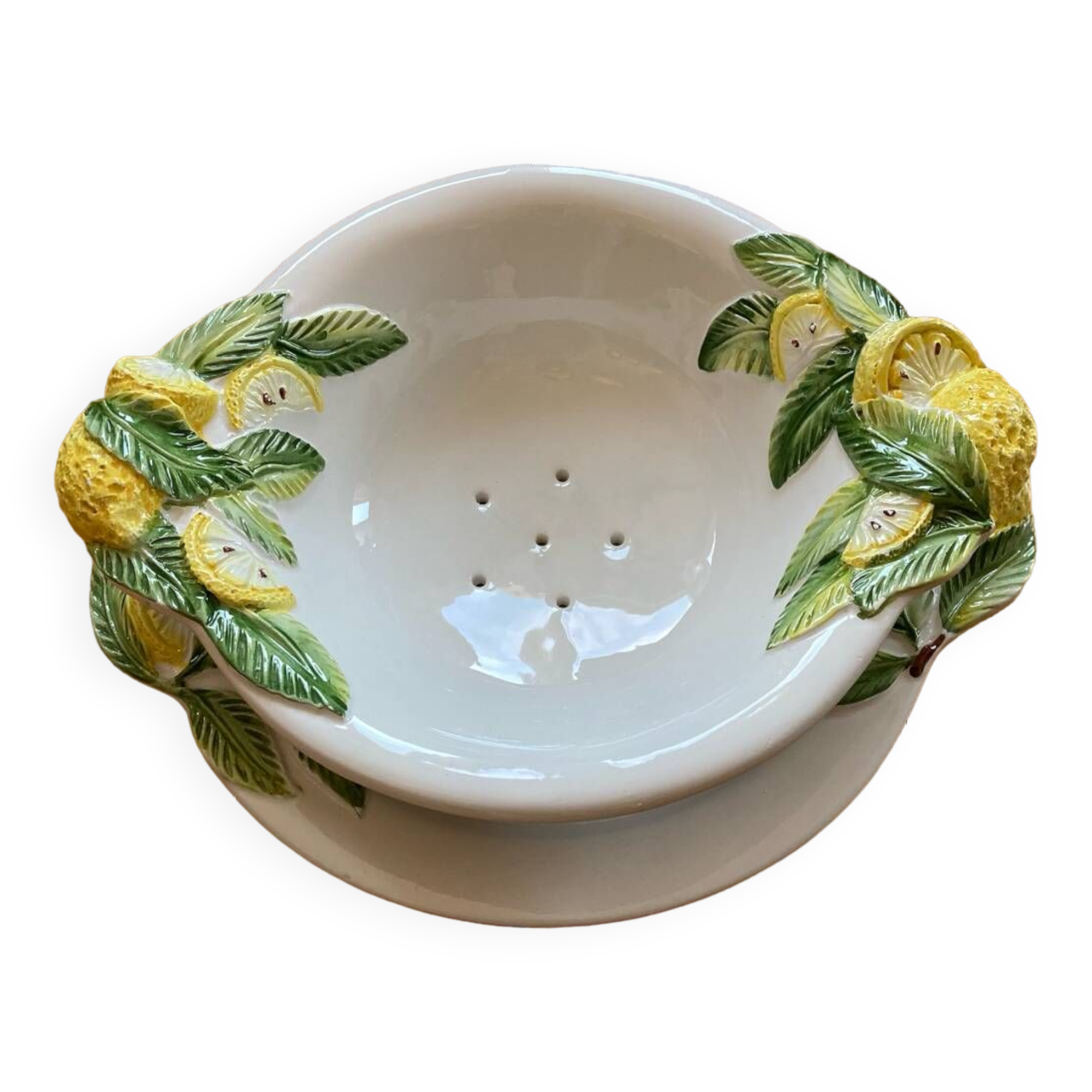 Double lemon slushie fruit bowl Italy