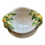 Double lemon slushie fruit bowl Italy