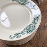 22 plates Lutece Longchamps