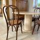 Chaises bistrot en cannage vintage