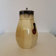Pichet tisanière art déco en demi porcelaine "badonviller"