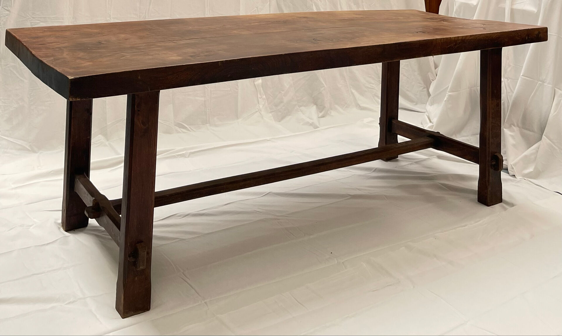 Solid elm farmhouse table