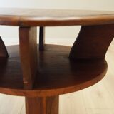 Oak coffee table, Italian design, 1960s, production: Italy