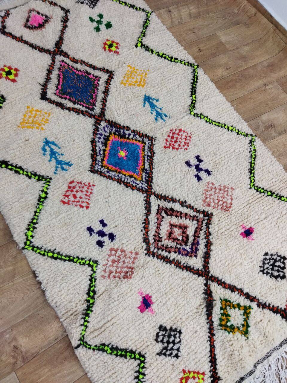 Handmade Moroccan Berber Rug 255 X 138 CM