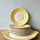 Dessert service, cake dish and plates