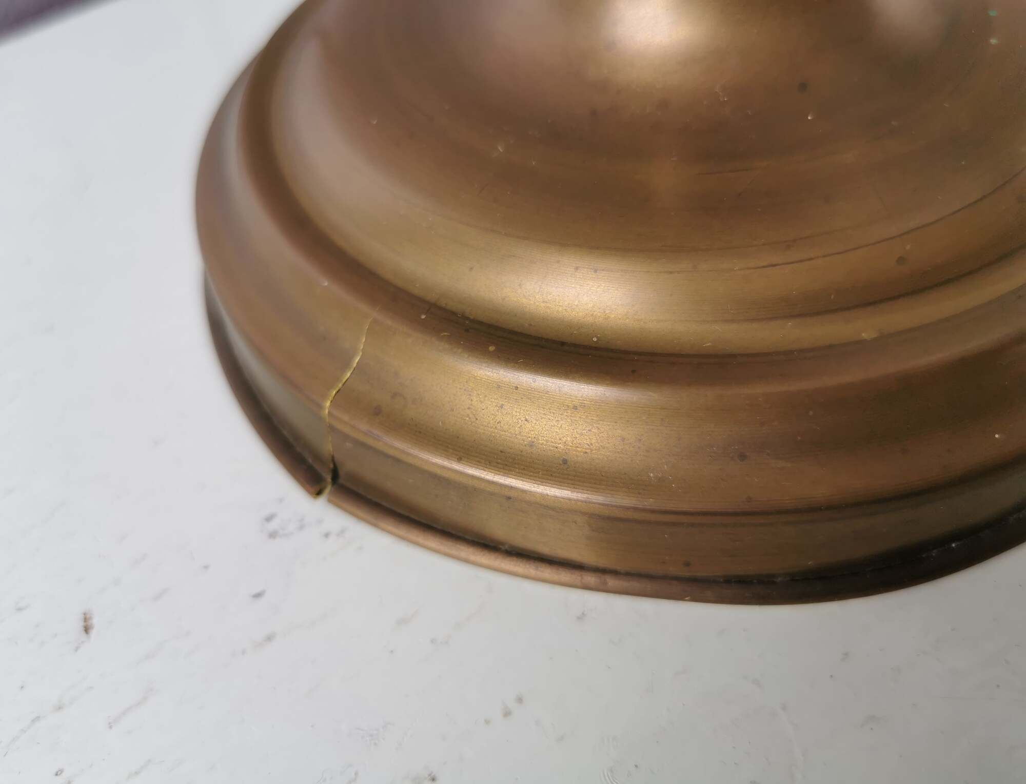 Vintage table lamp/desklamp, seventies in Tiffany style