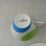 Coffee service plate - cup, paint palette décor, Villeroy - Boch
