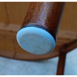 Table danoise ronde Harry Ostergaard pour Randers Mobelfabrik extensible teck 1960
