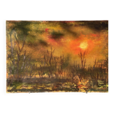 Oil on canvas / annie-claude (ferrando) - 38 x 55 cm - dec.78