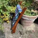 PRODUCT BHV - Folding chair wood and canvas 1960 vintage