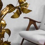 Midcentury modern brass flower floor lamp Hans Kögl